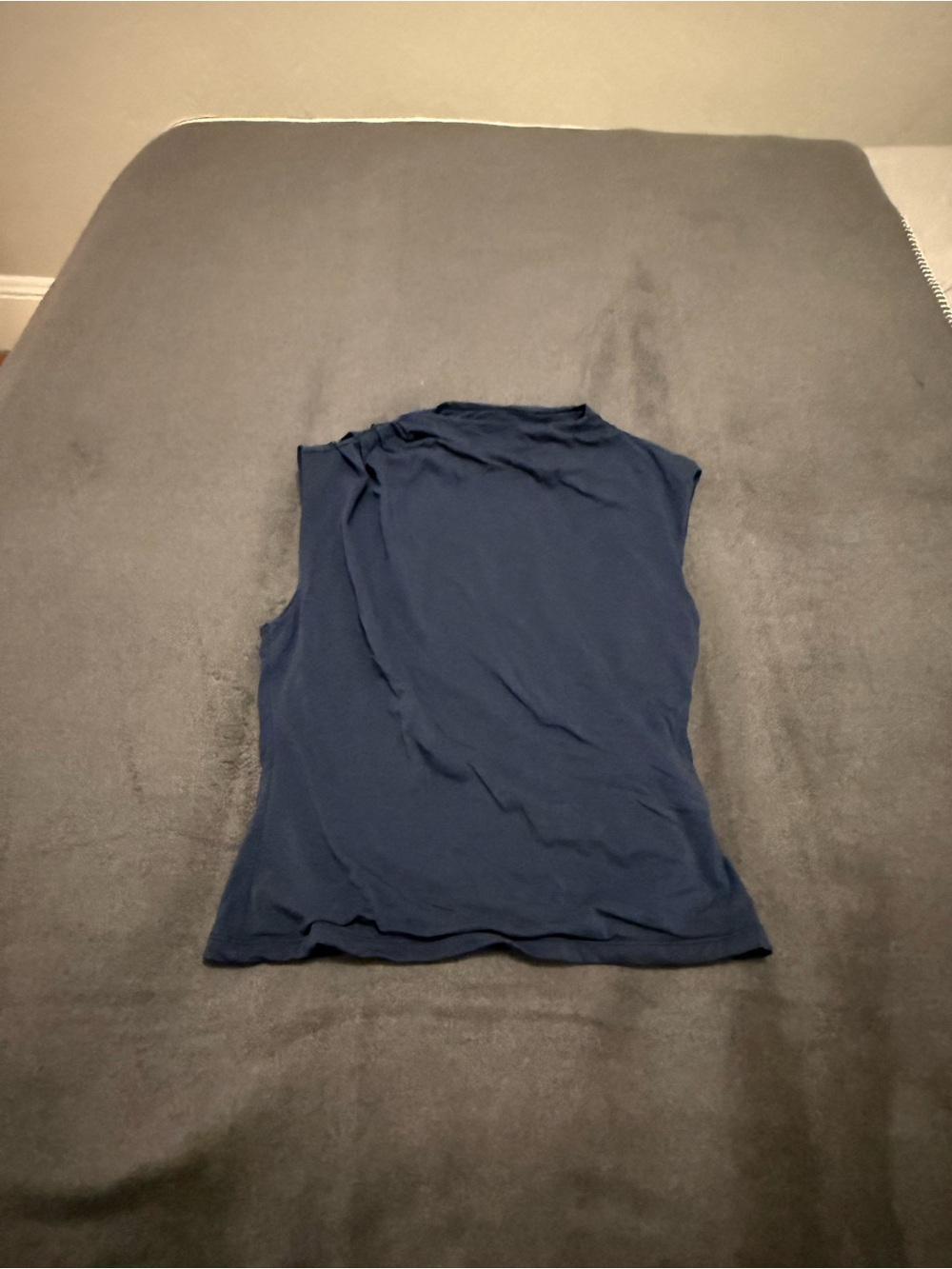 Abercrombie & Fitch Pleated Mock Neck Top | Size: M